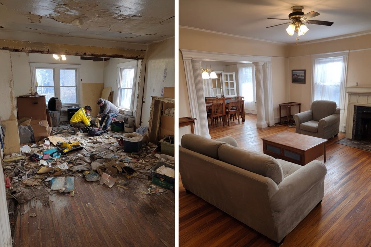 Massachusetts hoarder home renovation cleanup