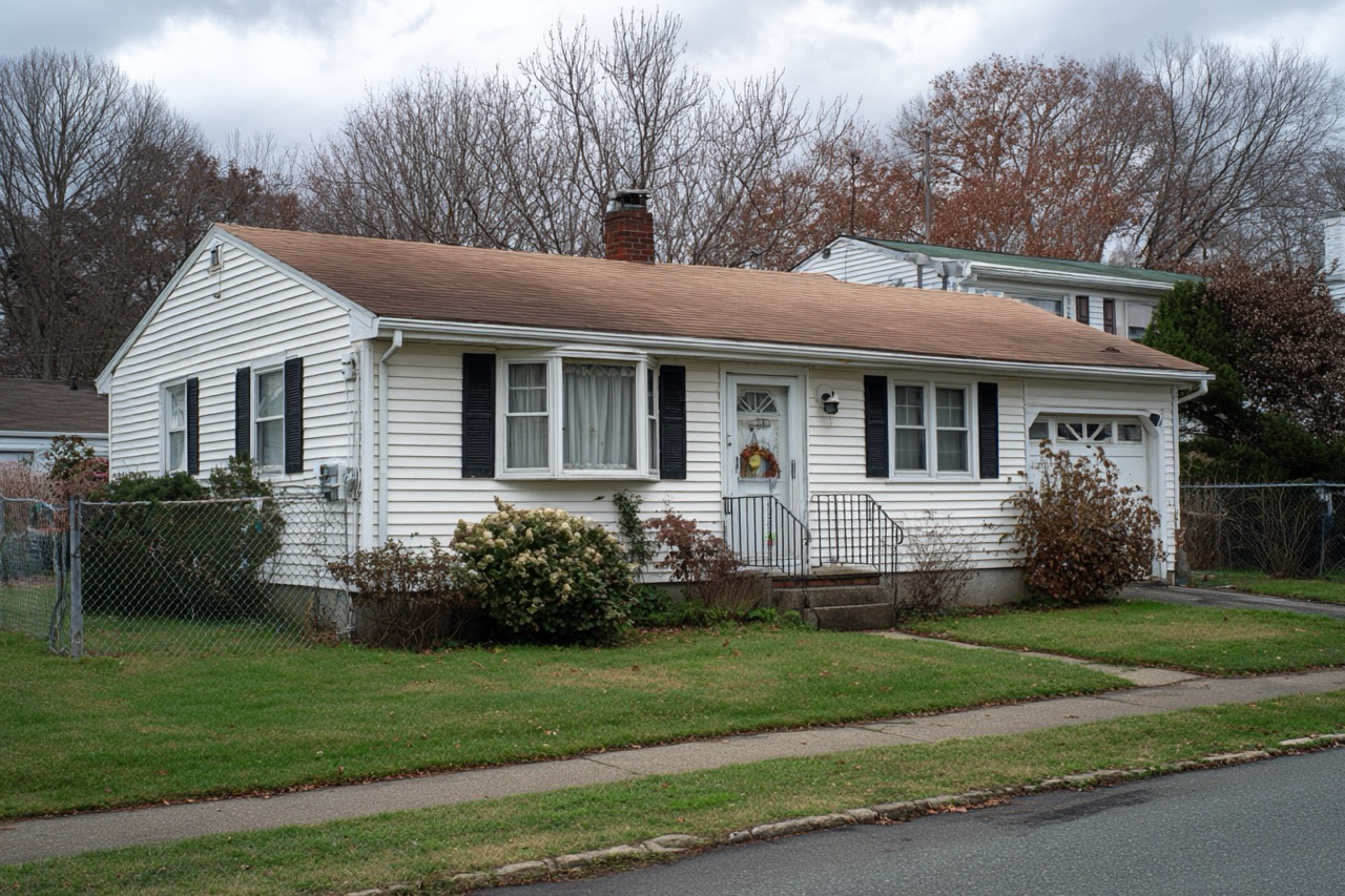 Ranch style home in Massachusetts with mechanics lien complications