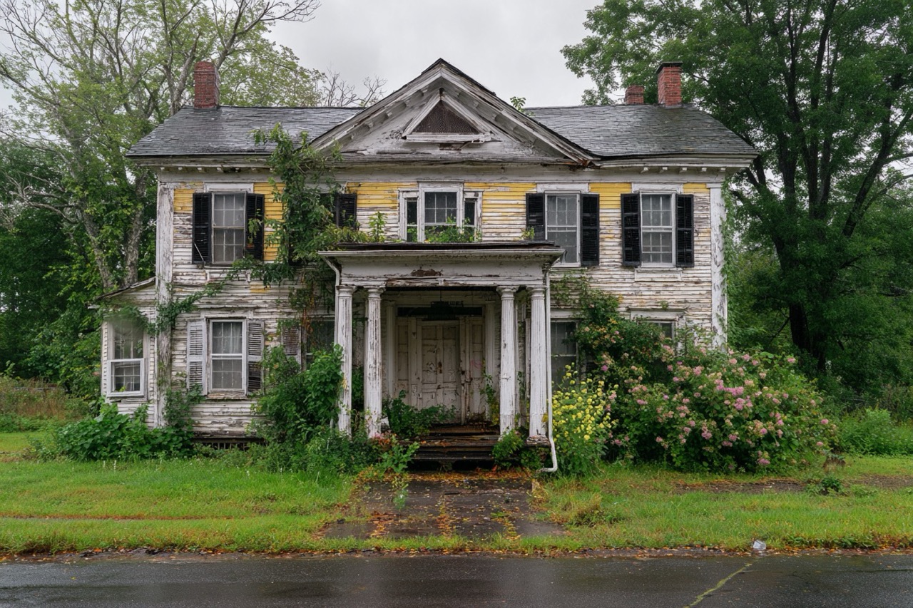 Abandoned residential property in Massachusetts showing adverse possession concerns