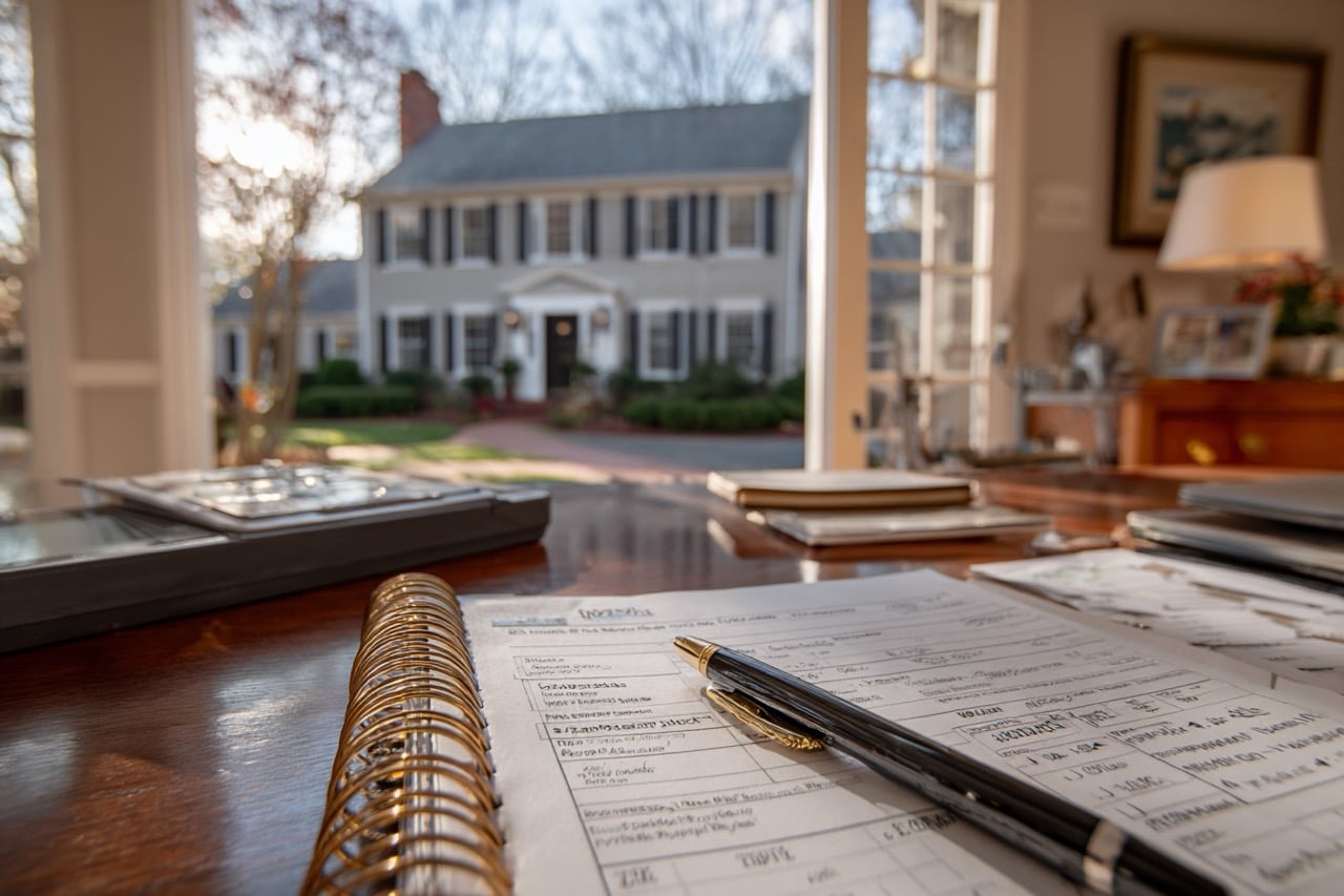 Residential home sale in Massachusetts with tax documents